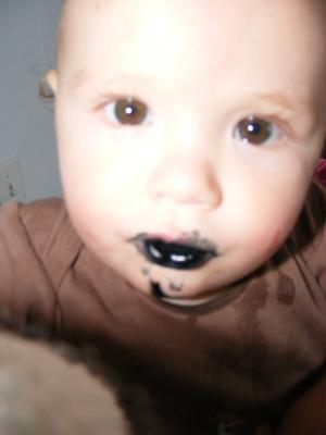 Joshua found a black marker.