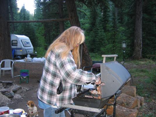 Carla cooking