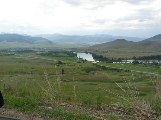 View of the Flathead River from the Bison Range loop.