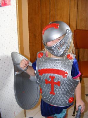 Sarah in the Armor of God.
