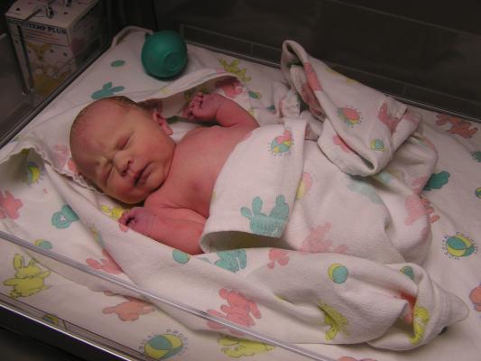 Sarah Elizabeth was born today at 11:17 am.