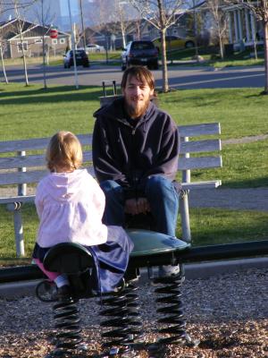 David and Sarah teeter-toter