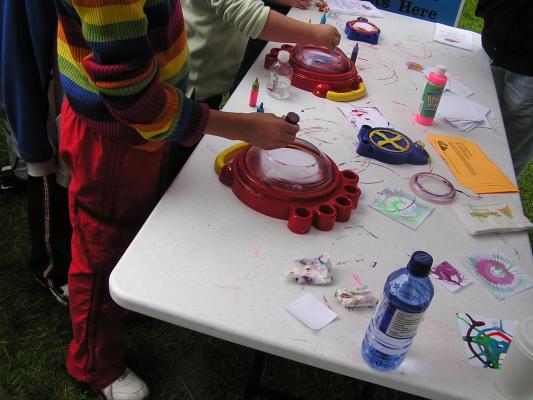 Craft project at the Belgrade Fall Festival.