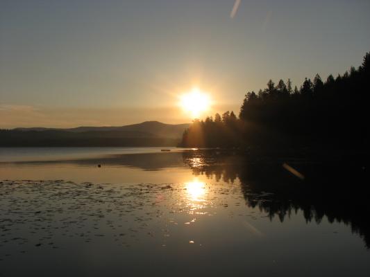 Lake Mary Ronan sunrise.