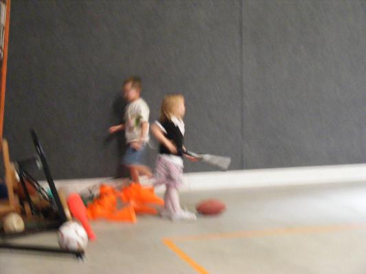 In the play building