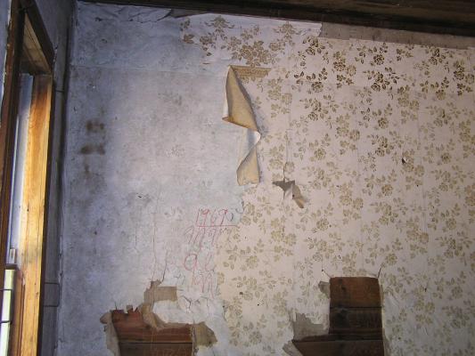 Some of that pretty flowered wallpaper.