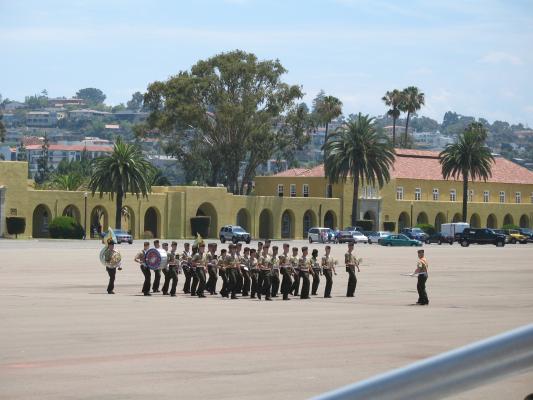 Matthew graduated from Marine boot camp.