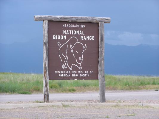 Headquarters
National Bison Range
Established 1908 with aid of American Bison Society.