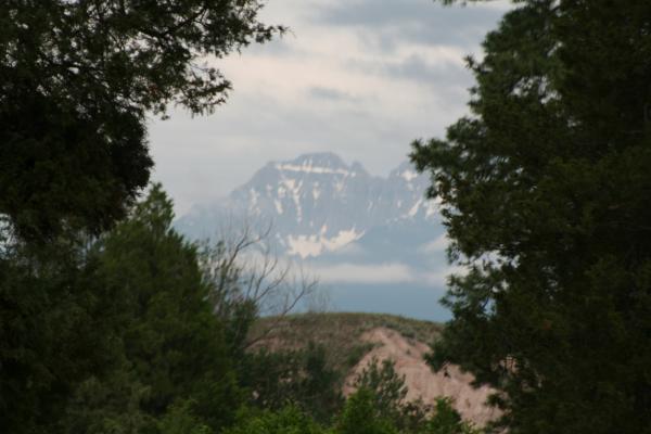 A view of the Mission Mountains.