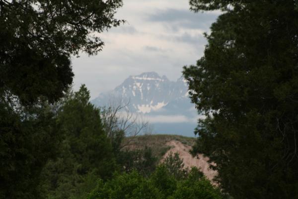 A view of the Mission Mountains.
