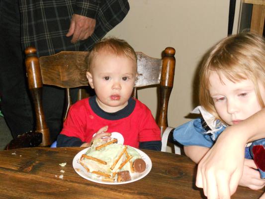 What just happened Joshua wonders. Someone else blew out the candle before he could burn himself. 