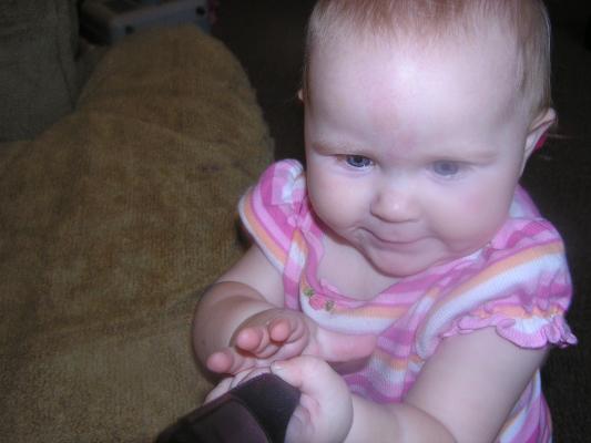 Sarah wants the camera.