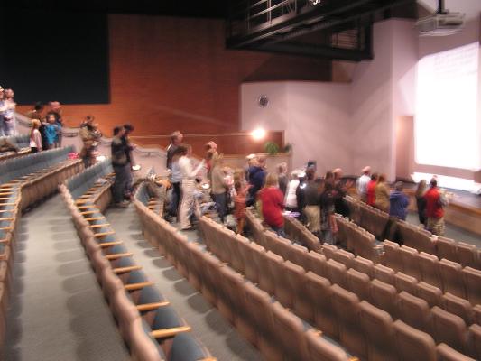 The Congregation worships.