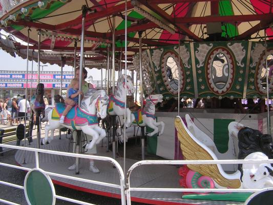 Sarah at the fair.