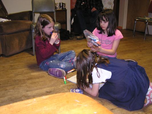 Nicole, Malia and Andrea color.
