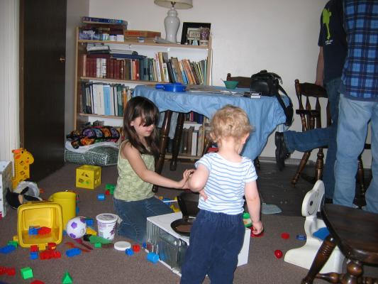 Malia and Noah are cooking on the computer stove.
