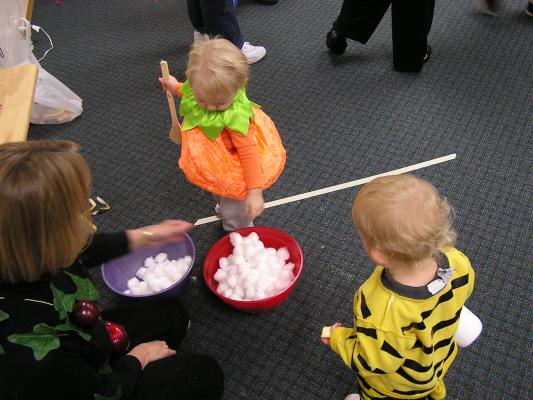 GVCC Fall Party - Cotton ball relay