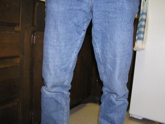 These jeans are clean.