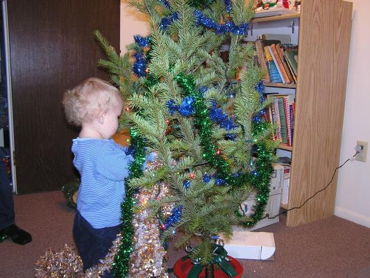 It's starting to look like a Christmas tree.