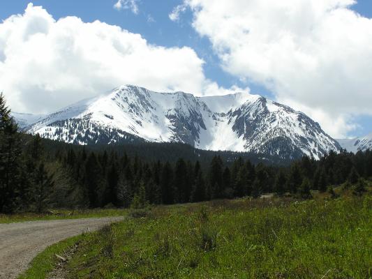 This is the beginning of our attempted hike to Sacagawea Peak.