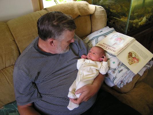 Noah looks at Grampa