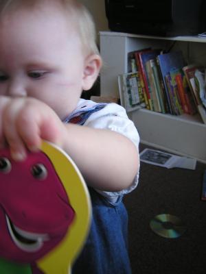 Sarah with her favorite book: 