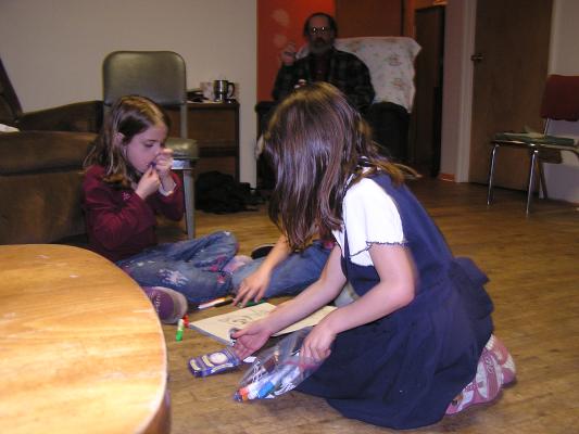 Nicole and Andrea color.