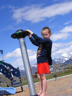 Noah at the park .
