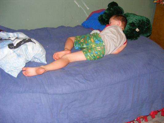 Noah sleeping.