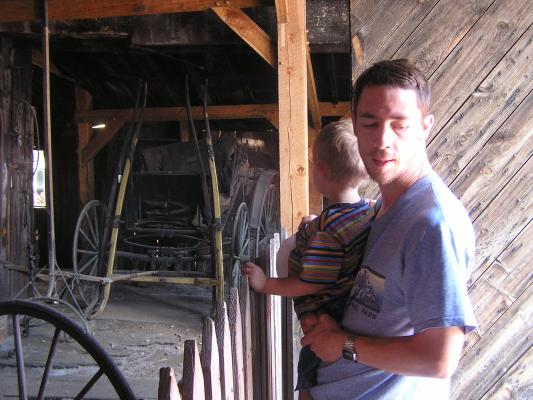 Noah and David in Virginia city