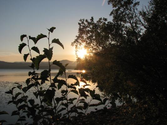 Lake Mary Ronan sunrise.