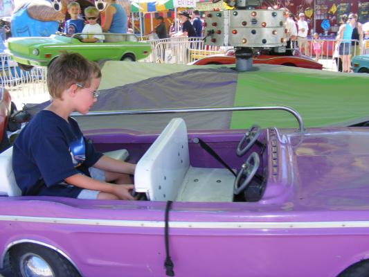 Noah is a back seat driver, so this photo is very accurate.