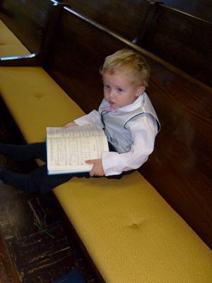 Noah with a Hymnal