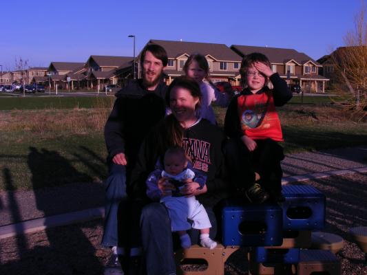 Family photo, but not good light.