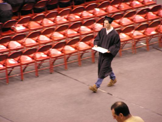 David graduates.