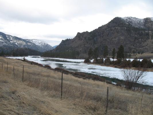 Ice on the Clark Fork River.
