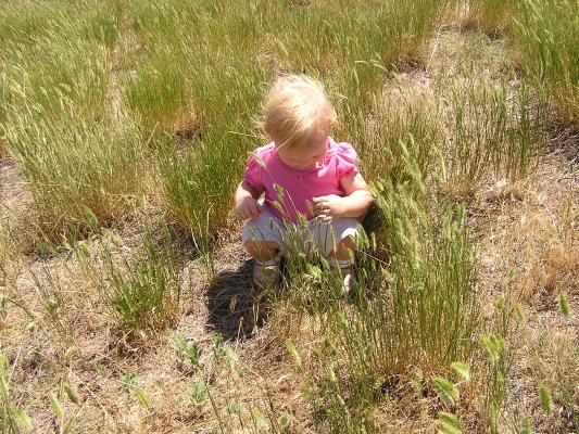 Sarah in the grass