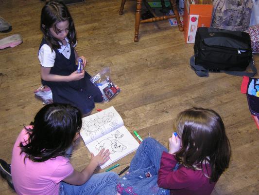 Malia, Andrea and Nicole color.