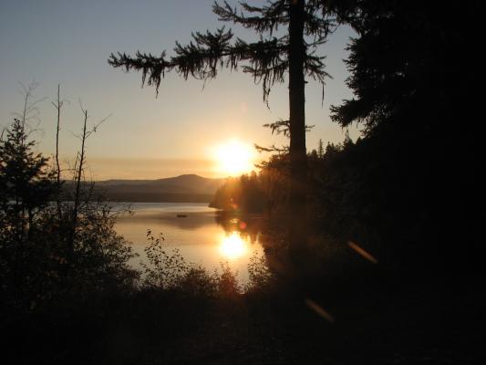 Lake Mary Ronan sunrise.