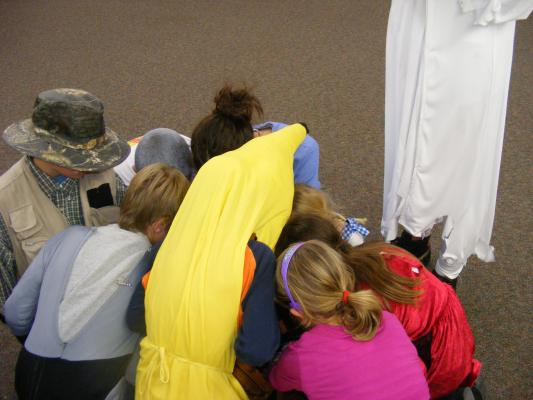 kids get to the treasure chest.