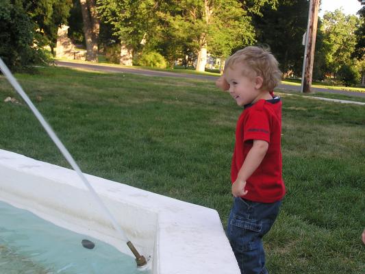 Noah by the Alliance Fountain