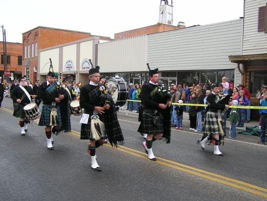 Bagpipes in the Belgrade parade