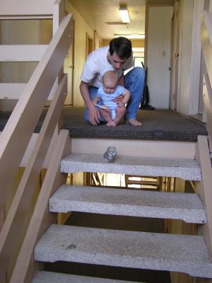 Let's try that slinky out on the stairs.