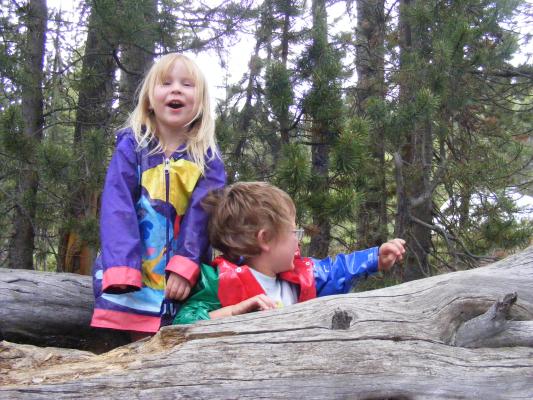 Sarah and Noah being silly