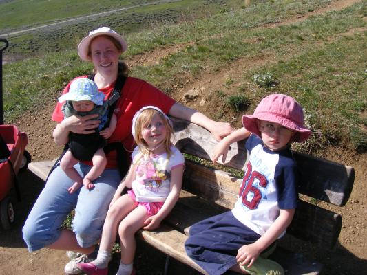 Stopping at a bench
