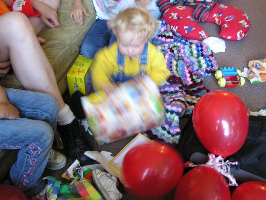 Noah tackles the next item up for opening.