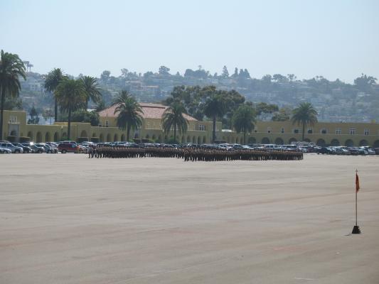 Matthew graduated from Marine boot camp.