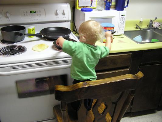 It's time to cook some pancakes