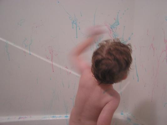 Noah is a budding artist.