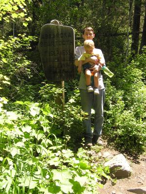 David and Noah at the edge of the 
Absaroka Beartooth Wilderness in the Gallatin National Forest.
